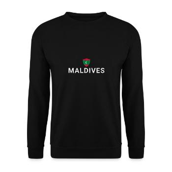 Malediven - Unisex Pullover - Schwarz - Vorne - Alina (178cm) & Michal (187cm)