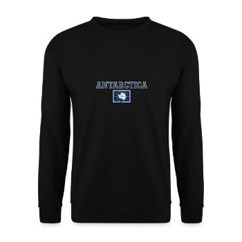 Antarctica - Unisex Sweatshirt - black - Front - Alina (178cm) & Michal (187cm)