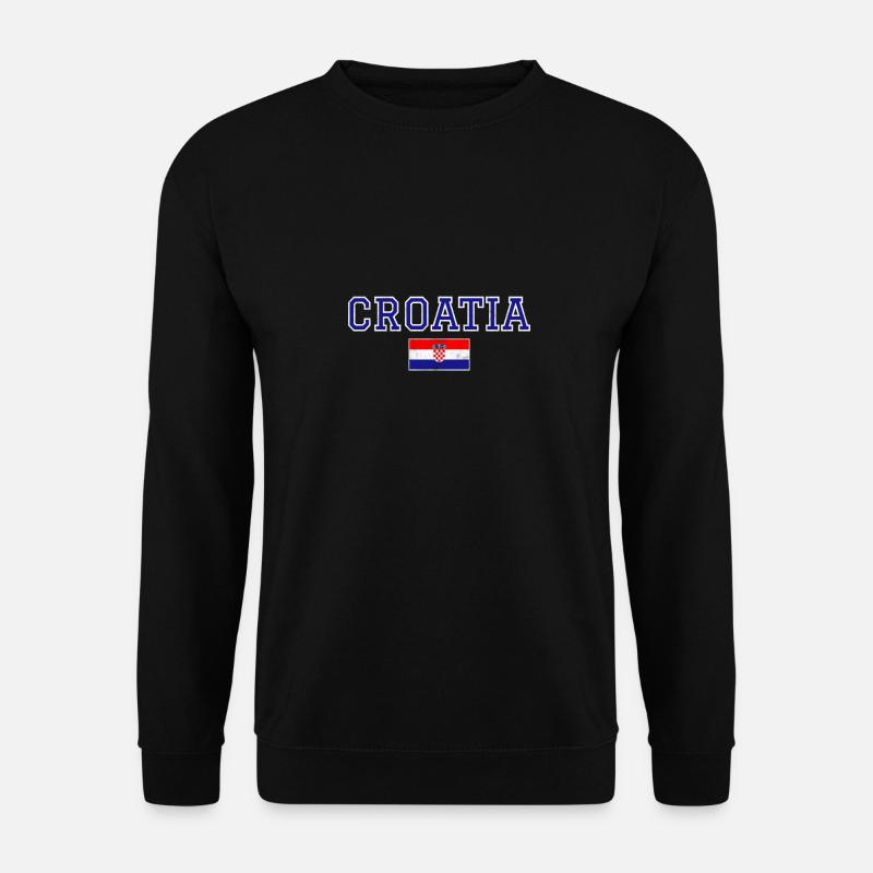 Kroatien - Unisex Pullover - Schwarz