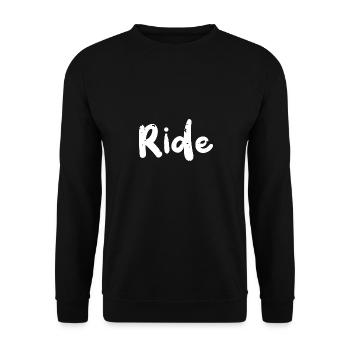 Balade - Moto - Sweat-shirt Unisexe - noir - Devant - Alina (178cm) & Michal (187cm)