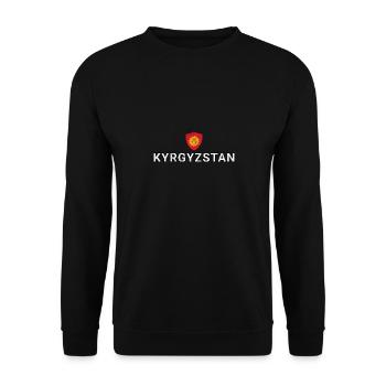Kirgisistan - Unisex Pullover - Schwarz - Vorne - Alina (178cm) & Michal (187cm)