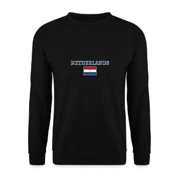 Netherlands - Unisex Sweatshirt - black - Front - Alina (178cm) & Michal (187cm)