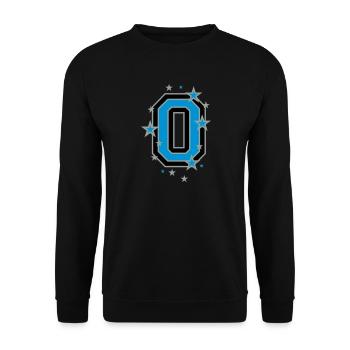The number zero and the stars - Unisex Sweatshirt - black - Front - Alina (178cm) & Michal (187cm)