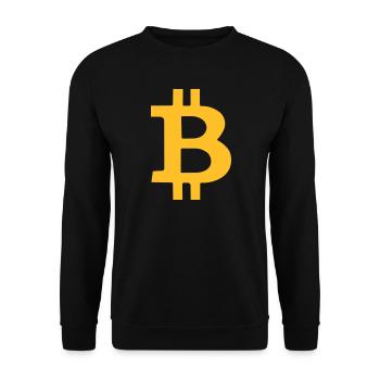 bitcoin - Unisex Sweatshirt - black - Front - Alina (178cm) & Michal (187cm)