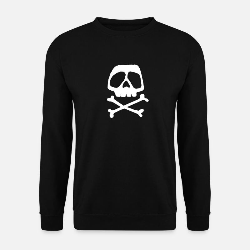 Skull Cross Pattern - Unisex Sweatshirt - black