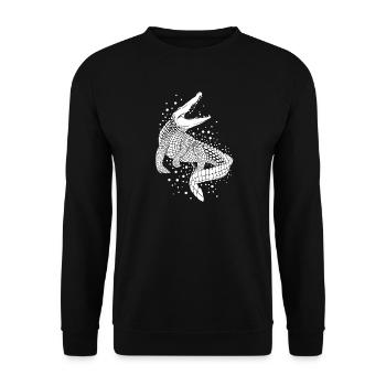 Crocodile - Unisex Pullover - Schwarz - Vorne - Alina (178cm) & Michal (187cm)
