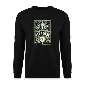 Rentnerin Garten Gärtnerin - Unisex Pullover - Schwarz - Vorne - Alina (178cm) & Michal (187cm)