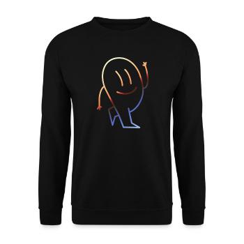 Lustige Bilder Retro Vintage - Unisex Pullover - Schwarz - Vorne - Alina (178cm) & Michal (187cm)