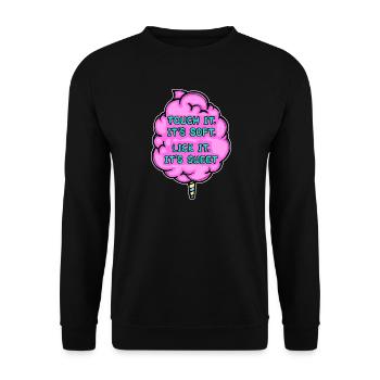 Sweets Sugar Sweet Tooth Délicieuse Déclaration - Sweat-shirt Unisexe - noir - Devant - Alina (178cm) & Michal (187cm)