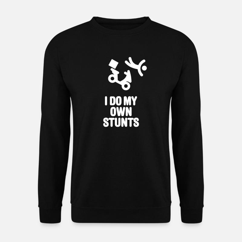 Pizzaservice Pizzabote roller I do my own stunts - Unisex Pullover - Schwarz