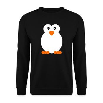 Oiseau de mer Animal Pingouin Antarctique Zoo Oiseau - Sweat-shirt Unisexe - noir - Devant - Alina (178cm) & Michal (187cm)