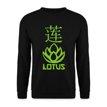 Green Lotus and Asia - Unisex Sweatshirt - black - Front - Alina (178cm) & Michal (187cm)