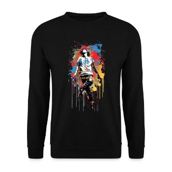 Artistic Soul - Unisex Sweatshirt - black - Front - Alina (178cm) & Michal (187cm)