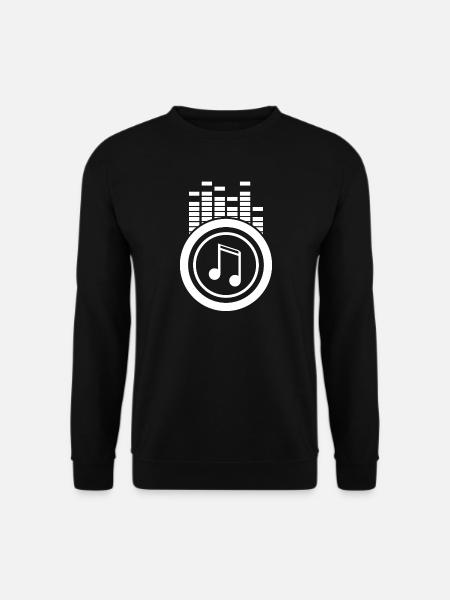 musique, fan de musique, écouter de la musique - Sweat-shirt Unisexe - noir