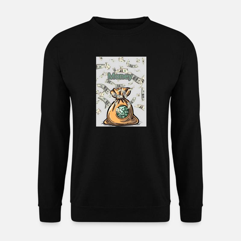 Money voller Geldsack - Unisex Pullover - Schwarz