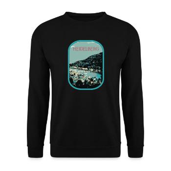 Heidelberg: Mesmerizing View of the Neckar - Unisex Sweatshirt - black - Front - Alina (178cm) & Michal (187cm)