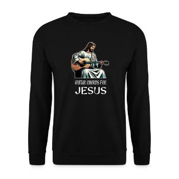 accords de guitare pour musique de Jésus Christ - Sweat-shirt Unisexe - noir - Devant - Alina (178cm) & Michal (187cm)