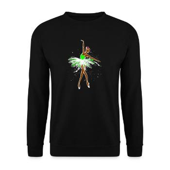Graffiti Funky Sprayer Illustration Tattoo Kunst - Unisex Pullover - Schwarz - Vorne - Alina (178cm) & Michal (187cm)