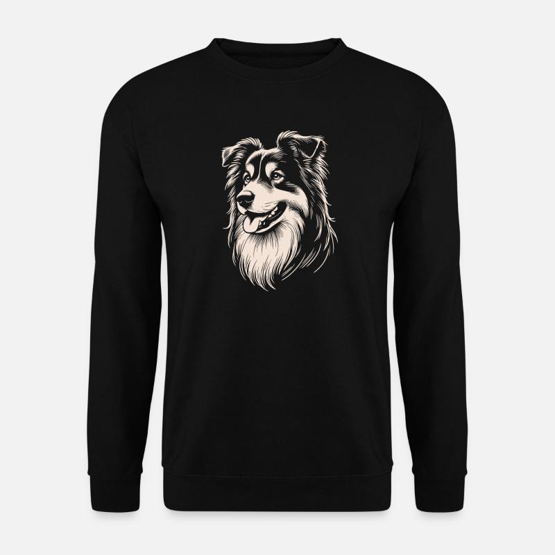 Australian Shepherd Features - Unisex Sweatshirt - black