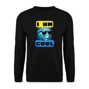 Ice - Unisex Sweatshirt - black - Front - Alina (178cm) & Michal (187cm)