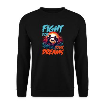 Épreuve de boxe épique : combattez pour vos rêves ! - Sweat-shirt Unisexe - noir - Devant - Alina (178cm) & Michal (187cm)