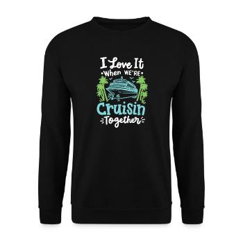 Kreuzfahrt Reise Familie Paare - Unisex Pullover - Schwarz - Vorne - Alina (178cm) & Michal (187cm)