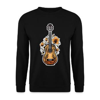 Graphiques Ukulele - Sweat-shirt Unisexe - noir - Devant - Alina (178cm) & Michal (187cm)