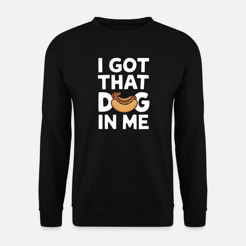 Lustiger Hot Dog Dackel - Unisex Pullover - Schwarz