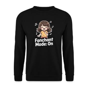 K-Pop Fanchant Korea Music - Unisex Sweatshirt - black - Front - Alina (178cm) & Michal (187cm)