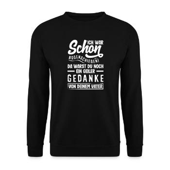 Archery Archer Gift - Unisex Sweatshirt - black - Front - Alina (178cm) & Michal (187cm)