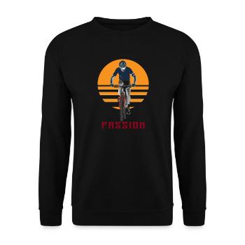 Bike - Unisex Pullover - Schwarz - Vorne - Alina (178cm) & Michal (187cm)