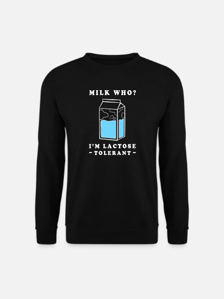 Flatulence Milk Lactose - Unisex Sweatshirt - black
