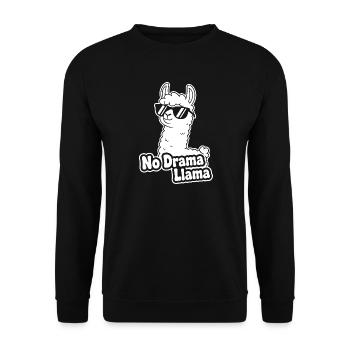 Lunettes de soleil No Drama Llama - Sweat-shirt Unisexe - noir - Devant - Alina (178cm) & Michal (187cm)