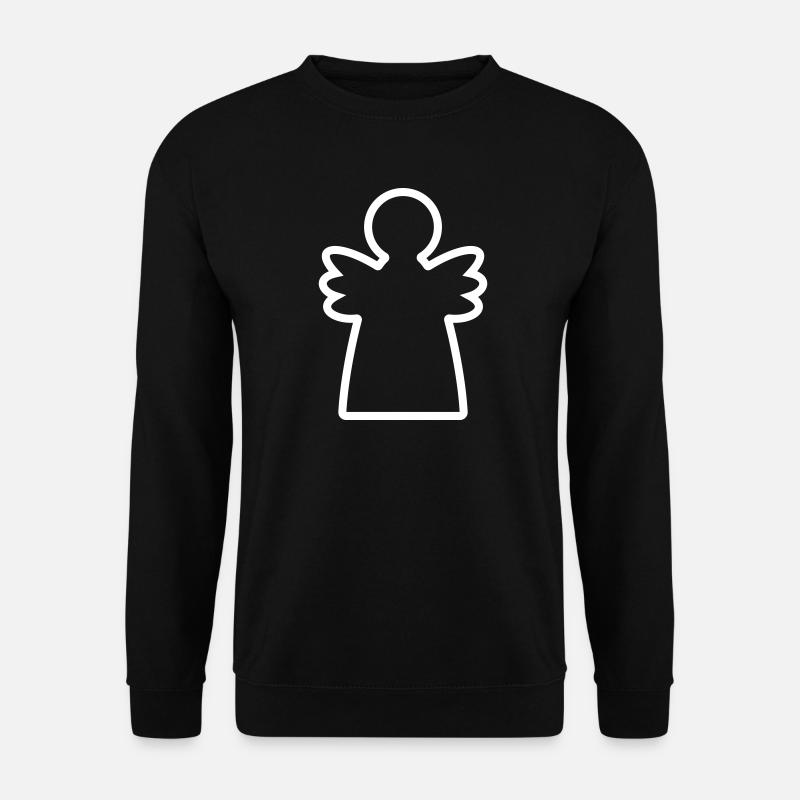 Engel silhouette - Unisex Pullover - Schwarz