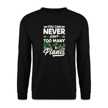Garten- Und Pflanzenliebhaber Geschenke - Unisex Pullover - Schwarz - Vorne - Alina (178cm) & Michal (187cm)