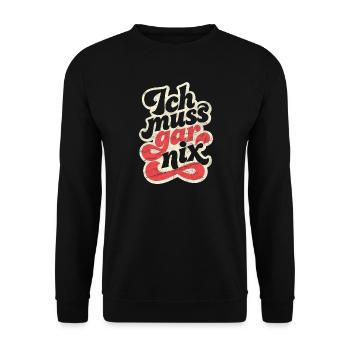 Je n’ai rien à dire - Sweat-shirt Unisexe - noir - Devant - Alina (178cm) & Michal (187cm)