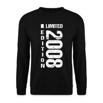 Édition limitée 2008 Vintage 18e anniversaire - Sweat-shirt Unisexe - noir - Devant - Alina (178cm) & Michal (187cm)