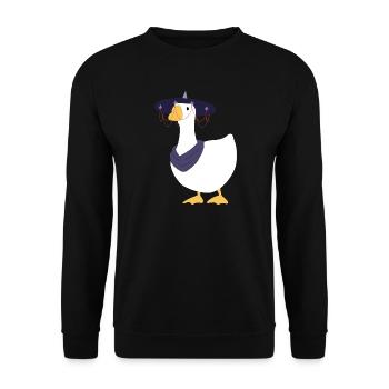 Là où les vents se rencontrent - Chinese Goose - Sans secte - Sweat-shirt Unisexe - noir - Devant - Alina (178cm) & Michal (187cm)