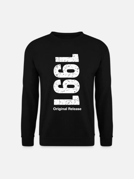1991 Original Release – Jahrgang Shirt - Unisex Pullover - Schwarz