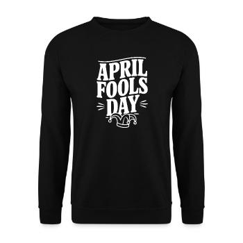 April Fools Day - Unisex Sweatshirt - black - Front - Alina (178cm) & Michal (187cm)