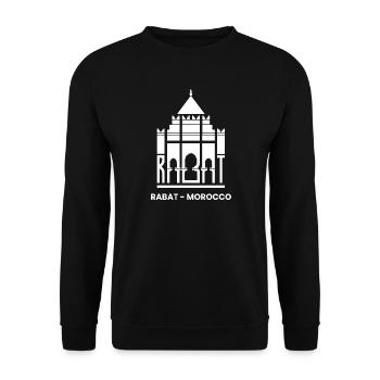 Rabat, Morocco, Capital Tour, Tourists, Moroccans - Unisex Sweatshirt - black - Front - Alina (178cm) & Michal (187cm)