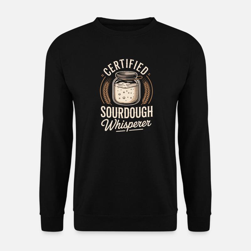 Chuchoteur certifié de levain - Sweat-shirt Unisexe - noir