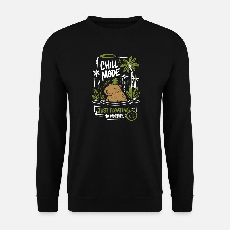 Chill Mode Just Floating - Unisex Pullover - Schwarz