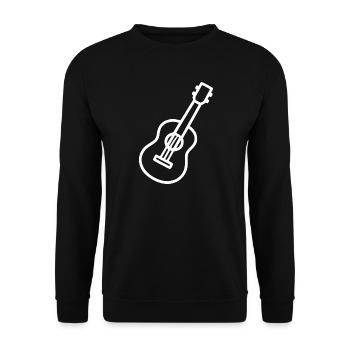 Guitare acoustique Guitare Guitare Cadeau Musicien Guitariste - Sweat-shirt Unisexe - noir - Devant - Alina (178cm) & Michal (187cm)