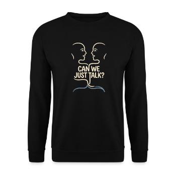 Contre la division pour la paix - Sweat-shirt Unisexe - noir - Devant - Alina (178cm) & Michal (187cm)