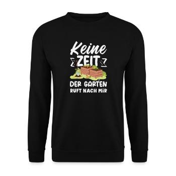 Garten Ruft Nach Mir - Unisex Pullover - Schwarz - Vorne - Alina (178cm) & Michal (187cm)