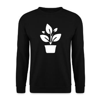 Don du jardinier de jardins de plantes - Sweat-shirt Unisexe - noir - Devant - Alina (178cm) & Michal (187cm)