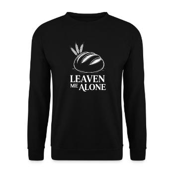 Leave Me Alone Brot Silhouette - Unisex Pullover - Schwarz - Vorne - Alina (178cm) & Michal (187cm)