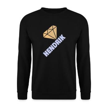 Diamant Hendrik - Unisex Pullover - Schwarz - Vorne - Alina (178cm) & Michal (187cm)