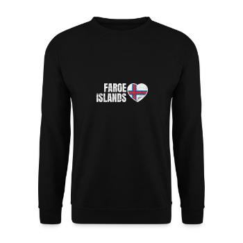 Faroe Islands - Unisex Sweatshirt - black - Front - Alina (178cm) & Michal (187cm)